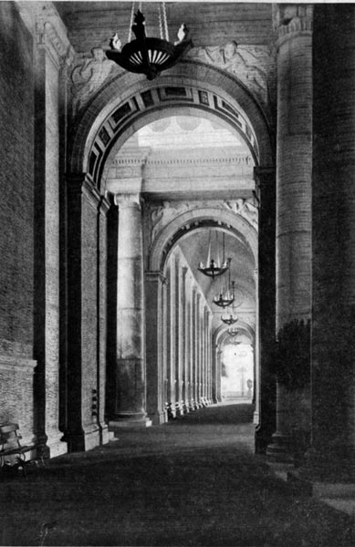 Court of Palms - In the Colonnade by Night
