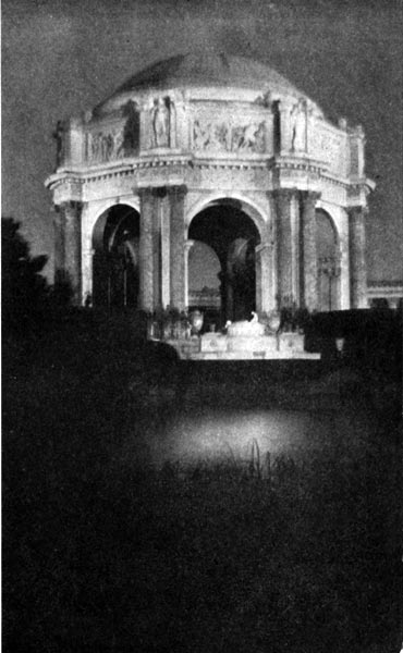 The Rotunda of the Palace of Fine Arts - A View by Night