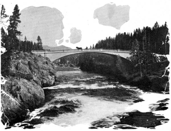 Bridge in the Grand Canyon of the Yellowstone