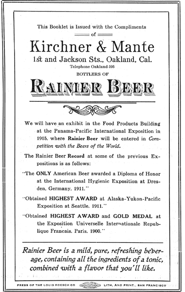 Rainier Beer Ad