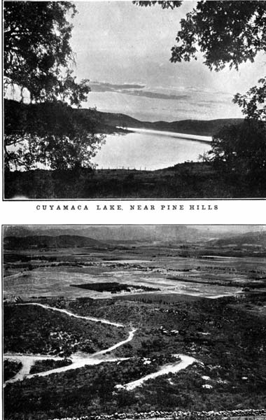 Cuyamaca Lake, Near Pine Hills and El Cajon Valley, San Diego County, from Schumann-Heink Point, Grossmont