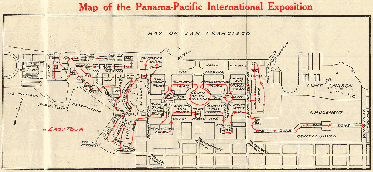 Map of the Exposition