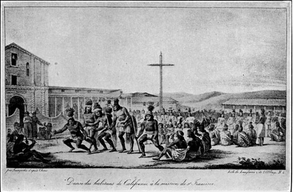 A Dance of California Indians at the Mission (Dolores) of San Francisco (1816)