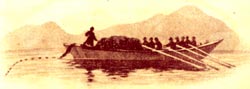 Men Rowing Boat