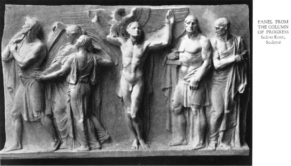 Panel from the Column of Pogress - Isadore Konti, Sculptor